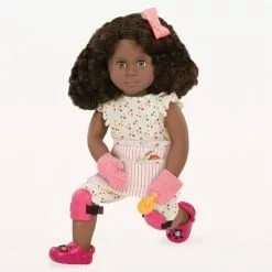 Our Generation Nahla with Storybook & Accessories 18" Posable Gardening Doll