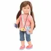 Our Generation Reese with Storybook 18" Posable Travel Doll