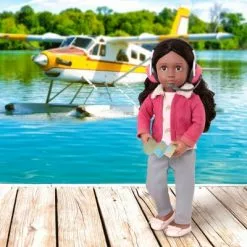 Our Generation 18" Posable Travel Doll with Storybook - Aryal