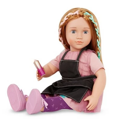 Our Generation Drew with Storybook 18" Poseable Hair Stylist Doll 4 Our Generation Drew with Storybook 18" Poseable Hair Stylist Doll - Image 2