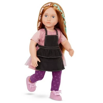Our Generation Drew with Storybook 18" Poseable Hair Stylist Doll 6 Our Generation Drew with Storybook 18" Poseable Hair Stylist Doll - Image 4
