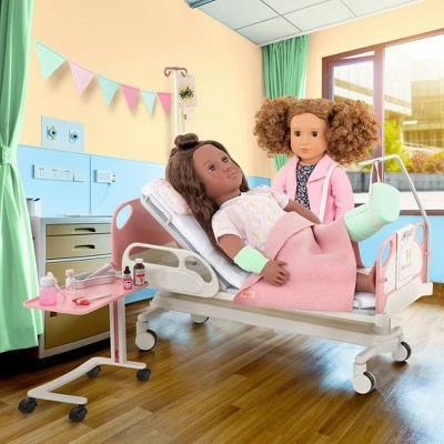 Our Generation Adjustable Hospital Bed & Doctor Set for 18" Dolls - Get Well Bed 3 Our Generation Adjustable Hospital Bed & Doctor Set for 18" Dolls - Get Well Bed