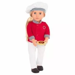 Our Generation 18" Chef Doll with Play Food Accessories - Chiara