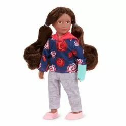 Our Generation Read & Play Set - 6" Mini Doll Keisha with Storybook