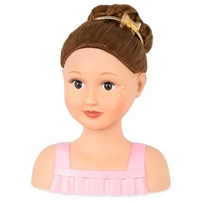 Our Generation Talia with Accessories Styling Head Doll Brown Hair 5 Our Generation Talia with Accessories Styling Head Doll Brown Hair - Image 3