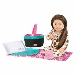 Our Generation Slumber Party with Sleeping Bag Doll Accessory Set for 18" Dolls