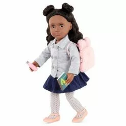 Our Generation School Supplies Set & Backpack for 18" Dolls - Bright & Learning