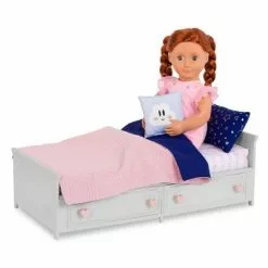 Our Generation Starry Slumbers Platform Bed Furniture Accessory Set for 18" Dolls