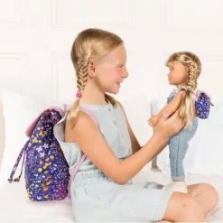Our Generation Me & You Matching Floral Backpacks Accessory Set for Kids & 18" Dolls