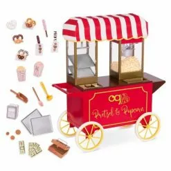 Our Generation Retro Pretzel & Popcorn Play Food Stand for 18" Dolls - Poppin' Plenty Snack Cart -Our Generation Sales Shop unnamed file 290