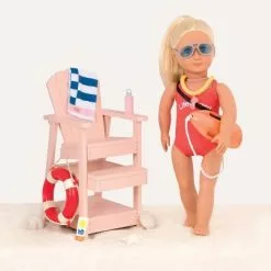 Our Generation Lifeguard Playset & Megaphone for 18" Dolls