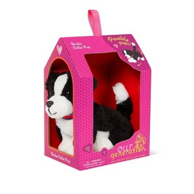 Our Generation Border Collie Puppy with Posable Legs 6" Pet Dog Plush 5 Our Generation Border Collie Puppy with Posable Legs 6" Pet Dog Plush - Image 3