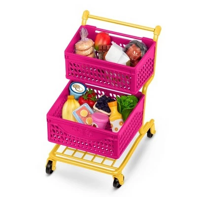 Our Generation Grocery Day Shopping Cart Pink & Yellow Accessory Set for 18" Dolls 5 Our Generation Grocery Day Shopping Cart Pink & Yellow Accessory Set for 18" Dolls - Image 3