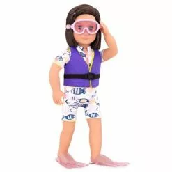 Our Generation Underwater Wonder Swim Fin Outfit for 18" Dolls