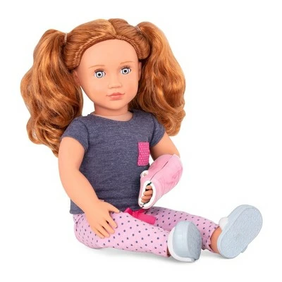 Our Generation Pajama Outfit with Arm Cast for 18" Dolls - Healing in Pink 5 Our Generation Pajama Outfit with Arm Cast for 18" Dolls - Healing in Pink - Image 3