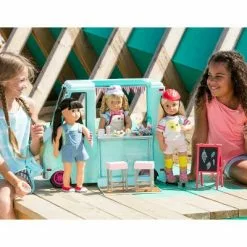 Our Generation Sweet Stop Ice Cream Truck with Electronics for 18" Dolls - Light Blue