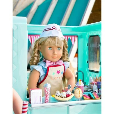 Our Generation Sweet Stop Ice Cream Truck with Electronics for 18" Dolls - Light Blue 6 Our Generation Sweet Stop Ice Cream Truck with Electronics for 18" Dolls - Light Blue - Image 4