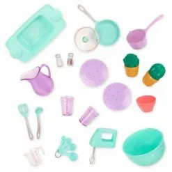 Our Generation Kitchen Accessory with Play Food for 18" Dolls - Gourmet Kitchen Playset - Lilac -Our Generation Sales Shop unnamed file 688