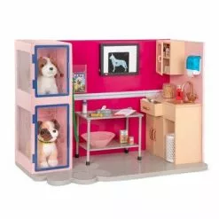 Our Generation Healthy Paws Vet Clinic Playset in Pink with Electronics for 18" Dolls