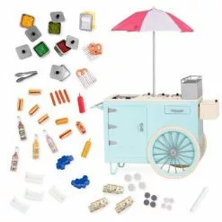 Our Generation Hot Dog Cart Accessory with Play Food for 18" Dolls - Retro Collection -Our Generation Sales Shop unnamed file 730