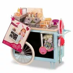Our Generation Hot Dog Cart Accessory with Play Food for 18" Dolls - Retro Collection -Our Generation Sales Shop unnamed file 731