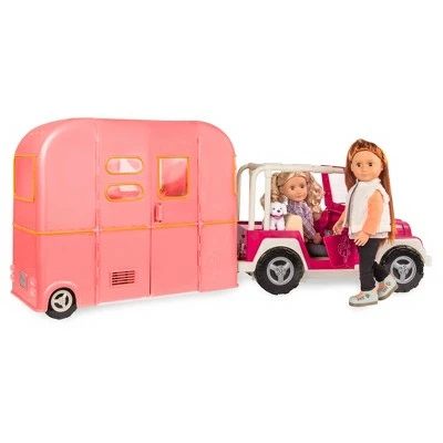 Our Generation RV Seeing You Camper for 18" Dolls - Pink 8 Our Generation RV Seeing You Camper for 18" Dolls - Pink - Image 6