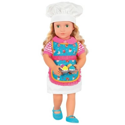Our Generation 18" Posable Cooking Doll Jenny with Gourmet Kitchen Playset & Storybook (Red) 5 Our Generation 18" Posable Cooking Doll Jenny with Gourmet Kitchen Playset & Storybook (Red) - Image 3