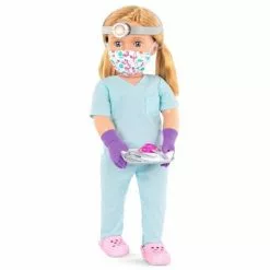 Our Generation 18" Doctor Doll with Scrubs Outfit - Tonia