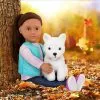 Our Generation Cassie and Pet Samoyed 18" Doll & Pet Plush Dog Set