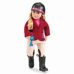 Our Generation Lily Anna with Horseback Riding Outfit & Book 18" Posable Doll