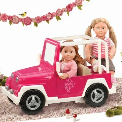 Our Generation My Way and Highways 4x4 Doll Vehicle - Pink and White 4 Our Generation My Way and Highways 4x4 Doll Vehicle - Pink and White - Image 2