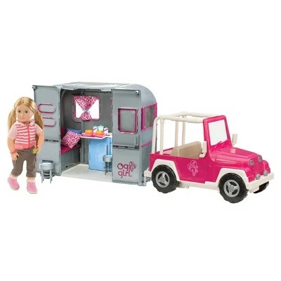 Our Generation My Way and Highways 4x4 Doll Vehicle - Pink and White 5 Our Generation My Way and Highways 4x4 Doll Vehicle - Pink and White - Image 3