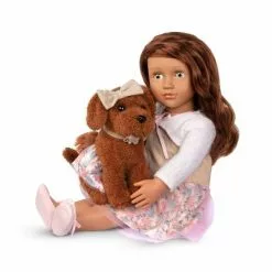 Our Generation Camelia with Dog Plush Pirouette 18" Matching Doll & Pet Set